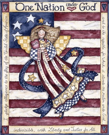Framed One Nation Under God Print