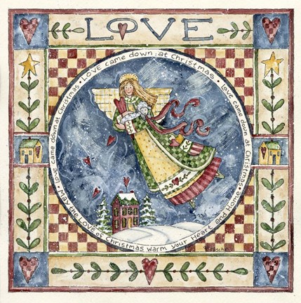 Framed Christmas Love Print