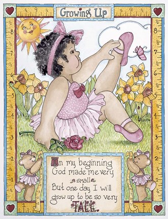 Framed Growing Up - Girl Print