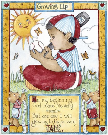 Framed Growing Up - Boy Print