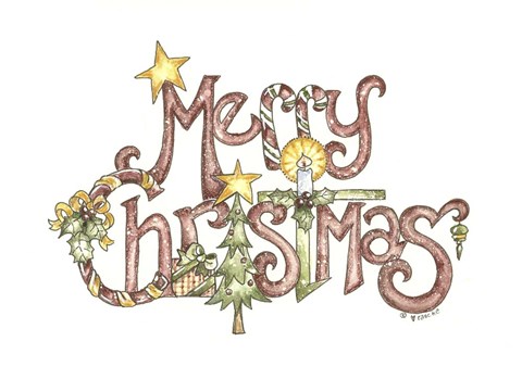 Framed Merry Christmas Print