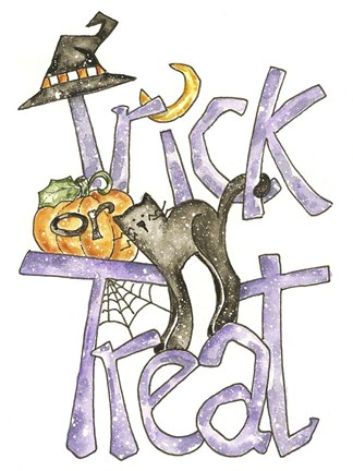 Framed Trick Or Treat Print