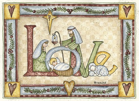 Framed Love (religious) Print