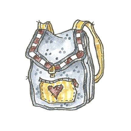 Framed School Backpack Print