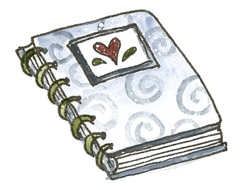 Framed School Spiral Notebook Print