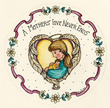 Framed Mother&#39;s Love 1 Print