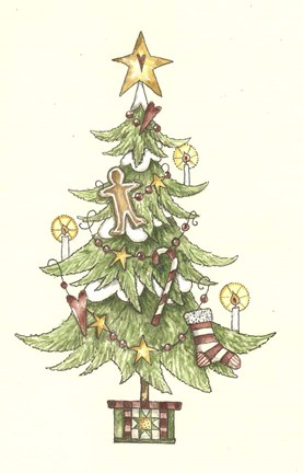 Framed Christmas Tree Print