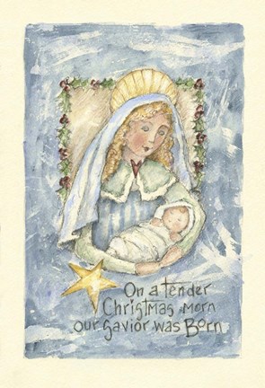 Framed On A Tender Christmas Morn Print