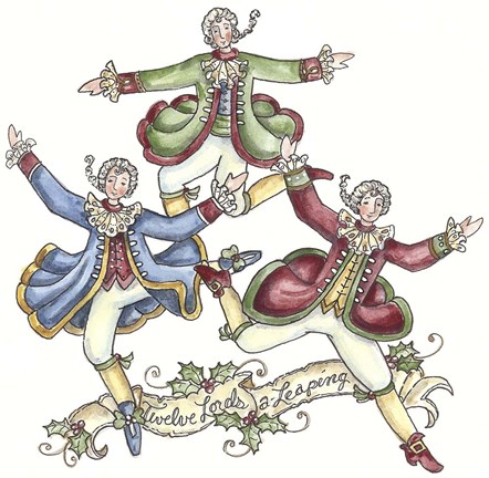 Framed Twelve Lords A Leaping Print