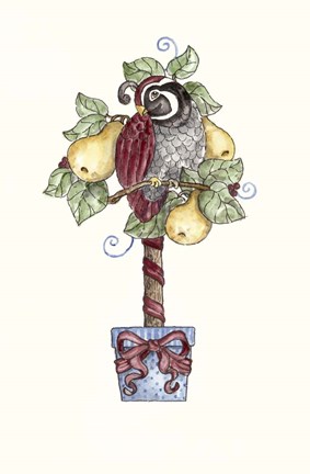 Framed Partridge Stocking Print