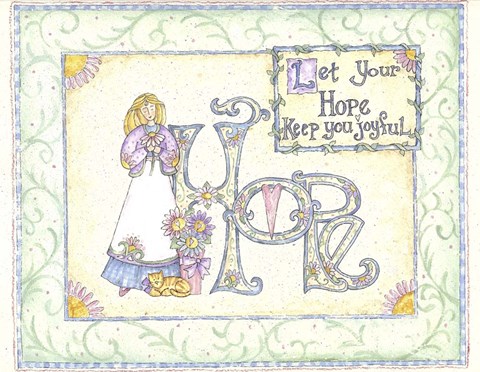 Framed Let Your Hope Keep You Joyful Print