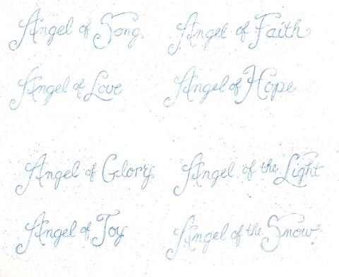 Framed Angel Wording Print