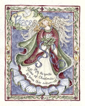Framed Peace Angel Print