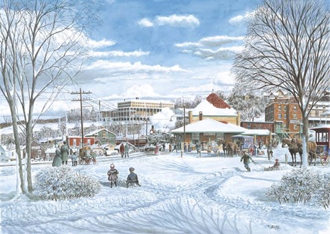 Framed Last Run Print