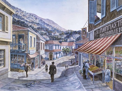 Framed Pink House On Navarino St. Print