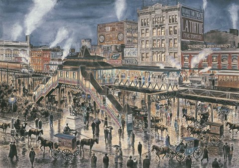 Framed Greely Square, N. Y. C.  , c.1896 Print