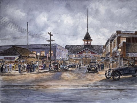 Framed Balboa By Moonlight, c.1920 Print