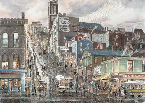 Framed KearNYSt., San Francisco Print