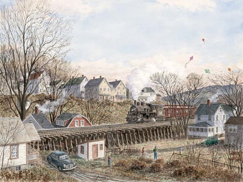 Framed Kites Of March Print