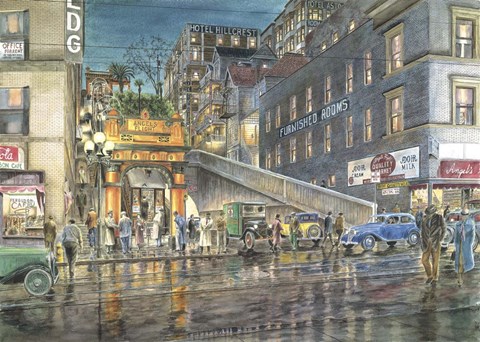 Framed Flight By Night Print