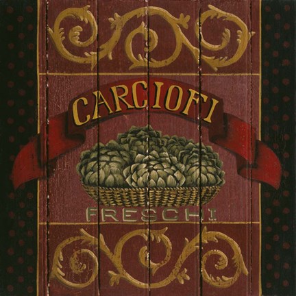 Framed Artichoke Print