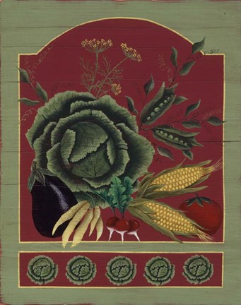 Framed Cabbage Print