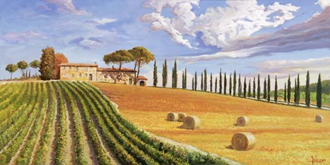 Framed Colline Toscane Print