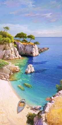 Framed Caletta nel Sole Print