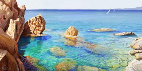 Framed Cala del Vento Print