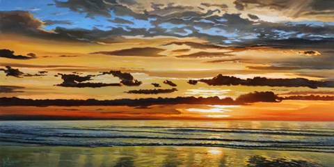 Framed Alba sul Mare Print