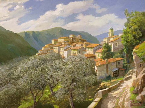 Framed Borgo Degli Ulivi Print