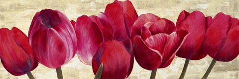 Framed Red Tulips Print