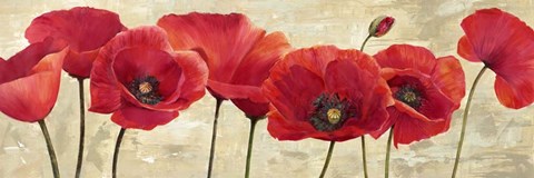 Framed Red Poppies Print