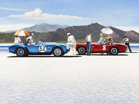 Framed Bonneville Salt Plains (Detail) Print