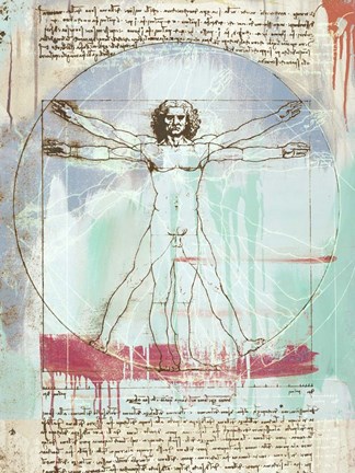 Framed Vitruvian Man 2.0 Print