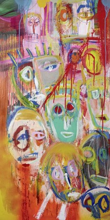 Framed Facebook People II Print