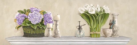 Framed Memoires du Jardin Print