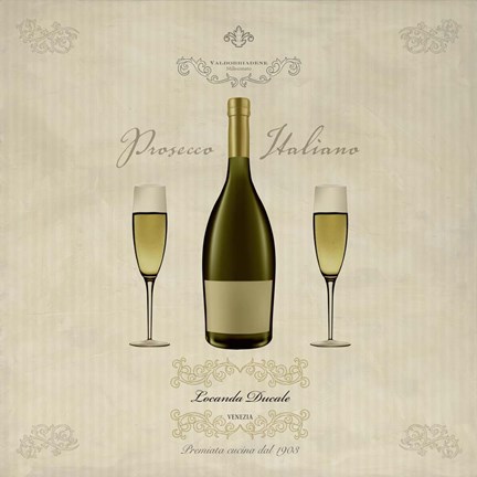 Framed Prosecco Italiano Print