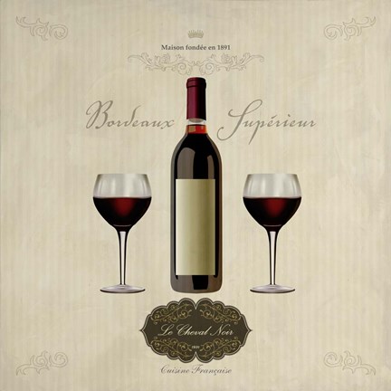 Framed Bordeaux Superieur Print