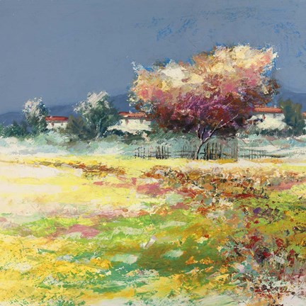 Framed Albero nel Prato Print