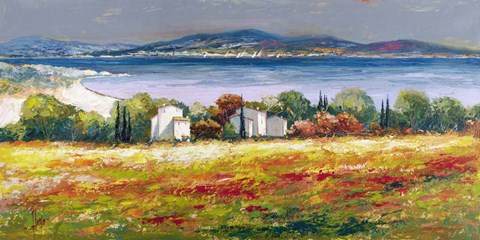 Framed Borgo Mediterraneo Print