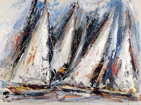 Framed Vele nel Cielo I Print