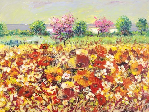 Framed Colori di Primavera Print