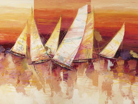 Framed Vele all&#39;Orizzonte (Detail) Print