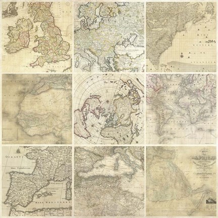 Framed Around the World II Print