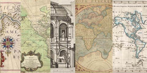 Framed Cahiers de Voyage II Print