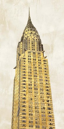 Framed Gilded Skyscraper I Print