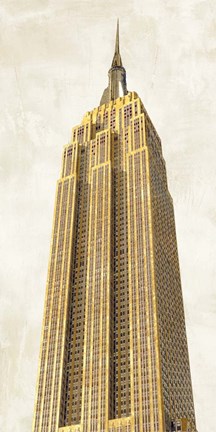 Framed Gilded Skyscraper II Print