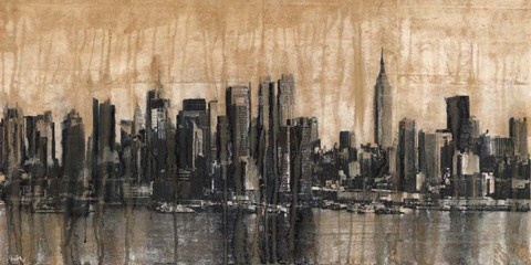 Framed NYC Skyline 1 Print