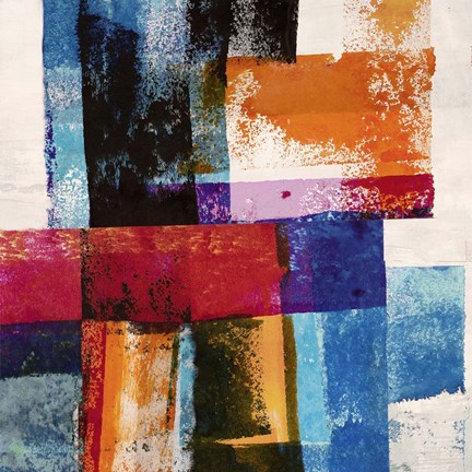 Framed Colors in Space II Print